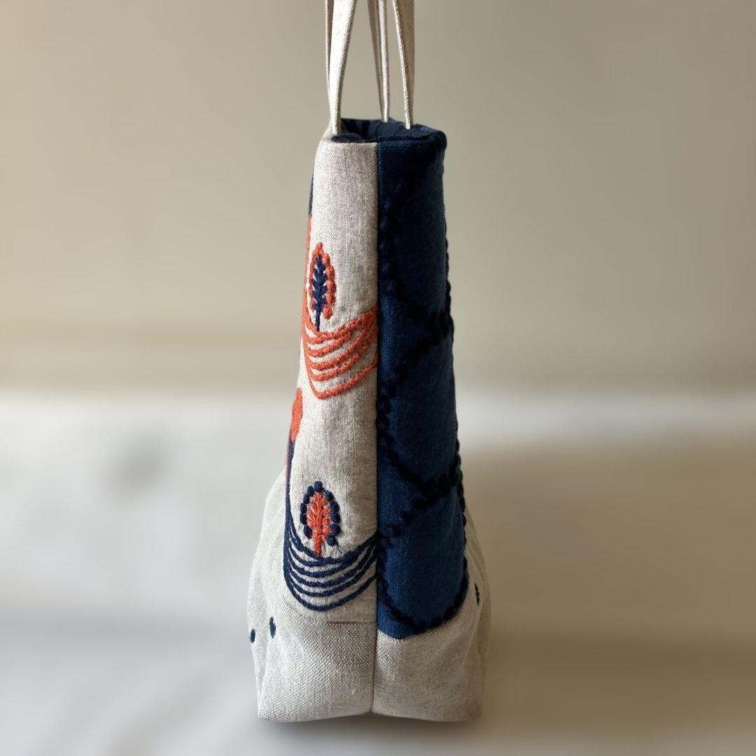 ミナペルホネン 生地使用　twitter お散歩トートバッグ