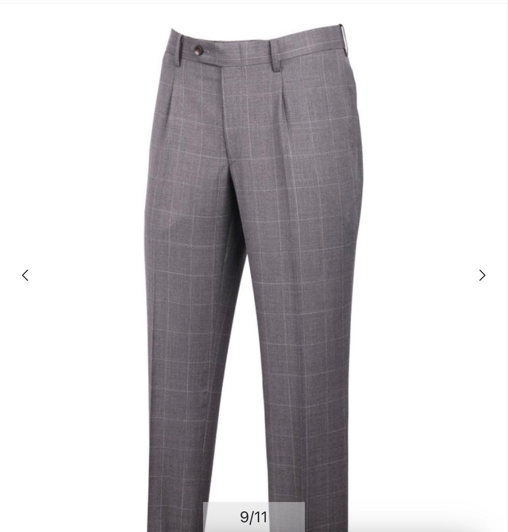 【新品/未使用】SUIT SELECT チェック柄ビジネススーツ（パンツ×2）