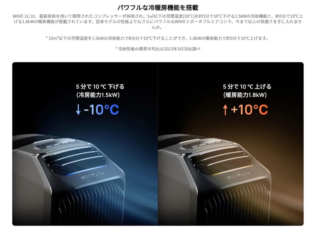 る*用様 ecoflow wave2 ポータブルエアコン　冷房＆暖房両用 キャン