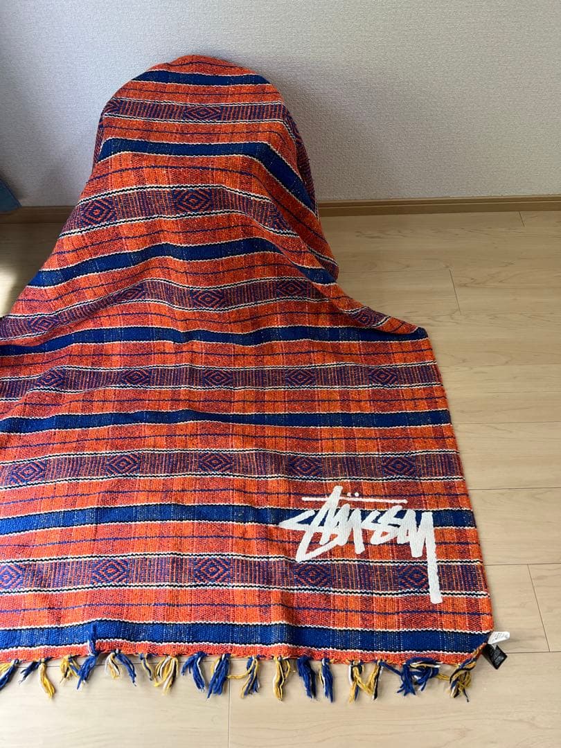 【希少】STUSSY 大判メキシカンラグ マット ブランケット