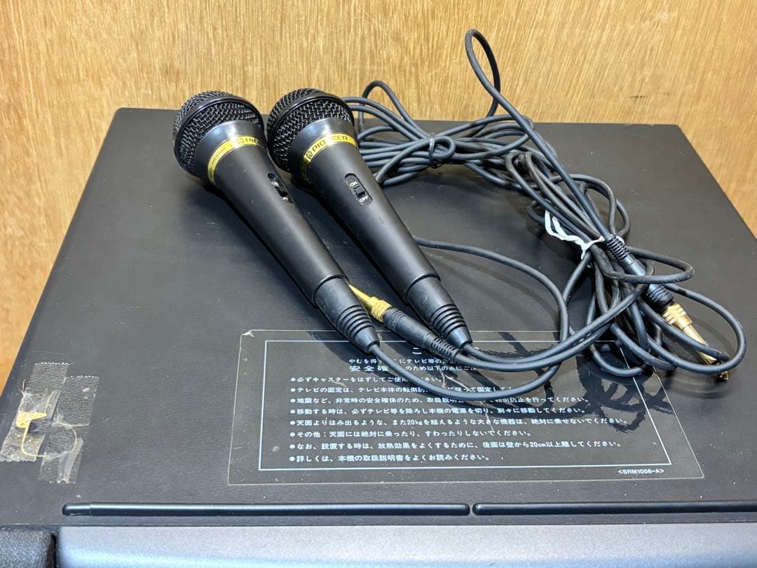 レーザーカラオケ システム LK-P11 パイオニア マイク2本 ソフト6本付き