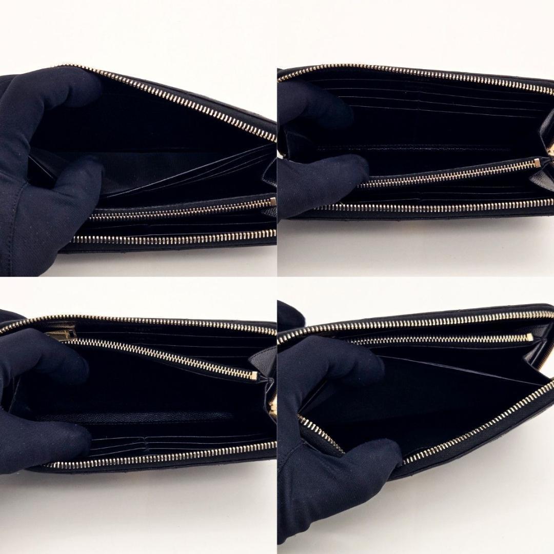 サンローラン 長財布 YSL カサンドラ ラウンドファスナー A601 Vステ