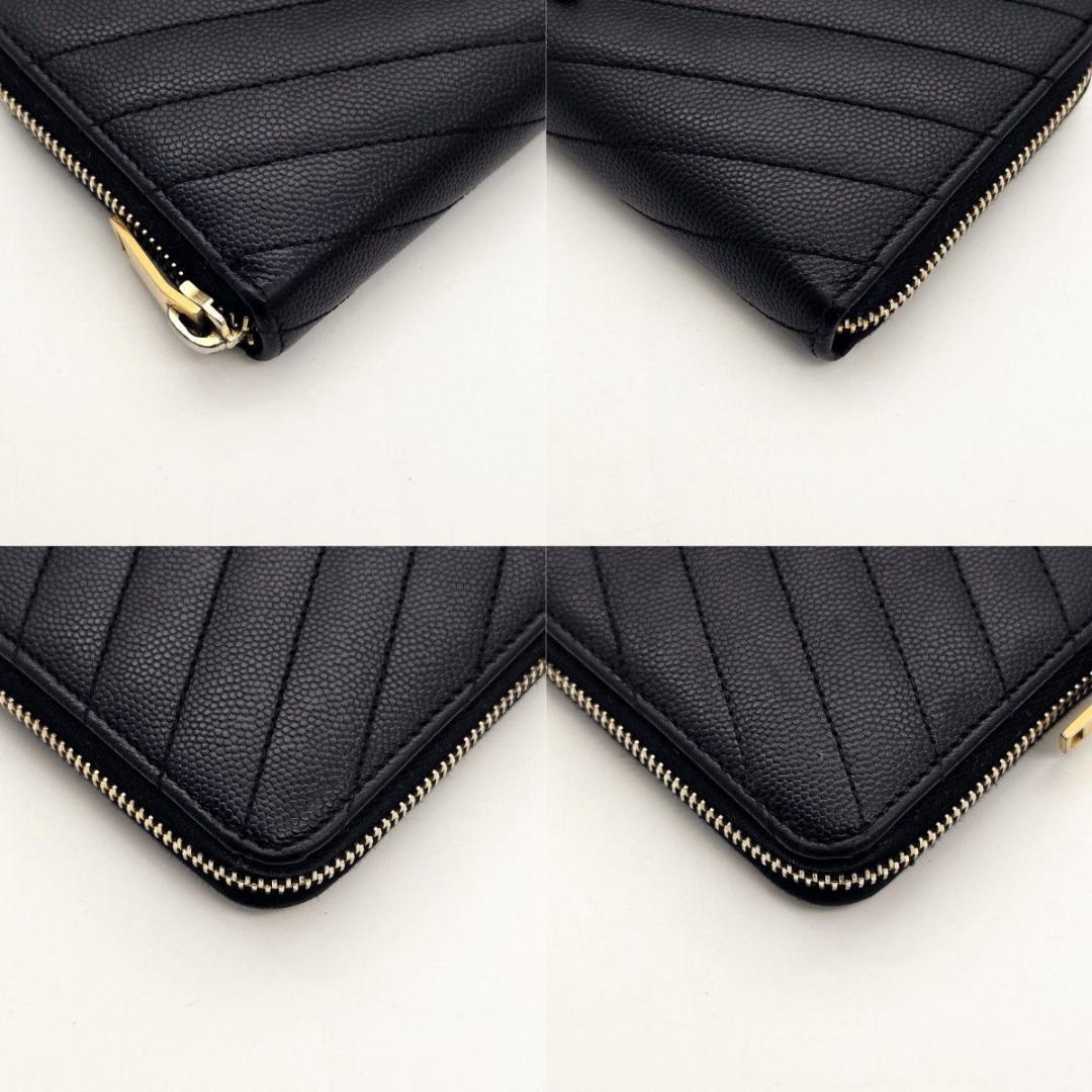 サンローラン 長財布 YSL カサンドラ ラウンドファスナー A601 Vステ