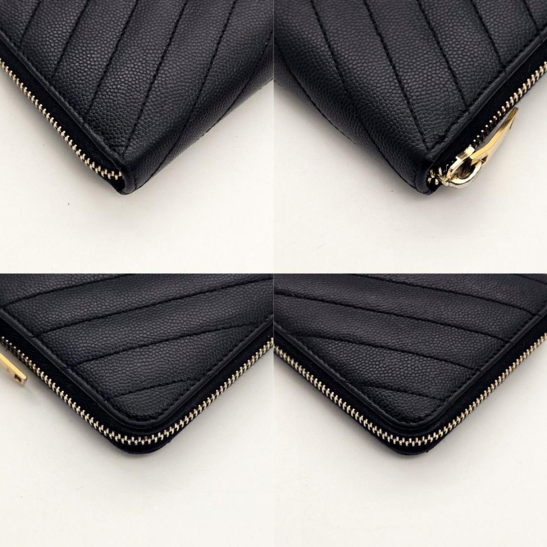 サンローラン 長財布 YSL カサンドラ ラウンドファスナー A601 Vステ