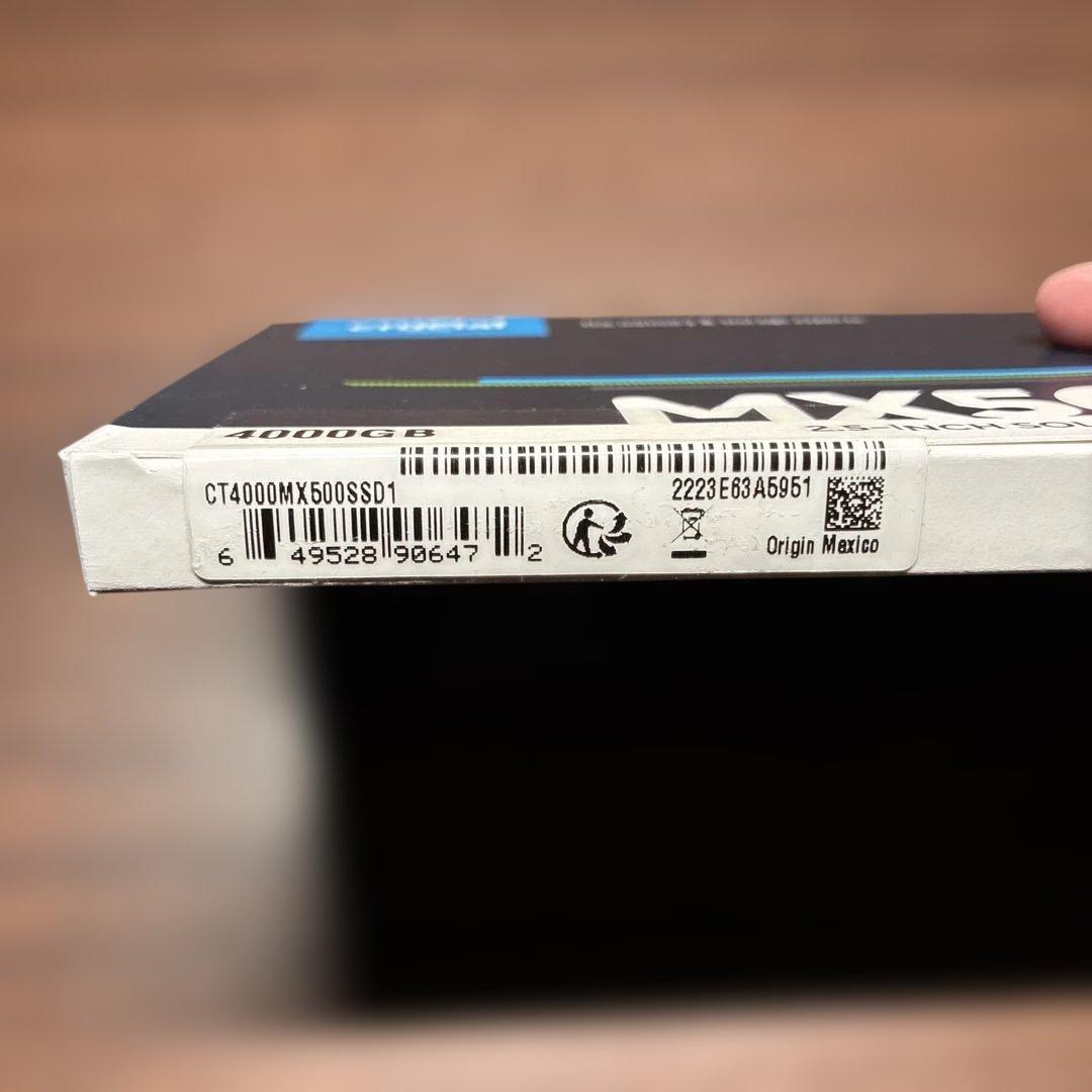 【新品】 4TB SSD Crucial CT4000MX500SSD ①