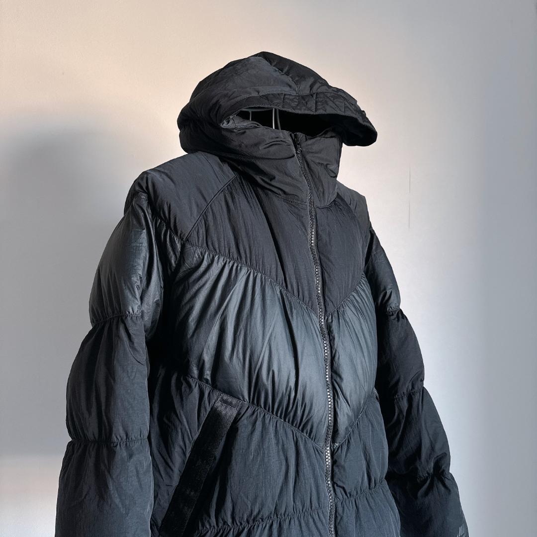 NIKE フード付き ブラック ダウンジャケット L
