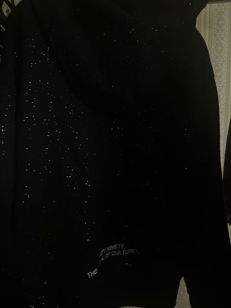 【7】9090キラキラブラックパーカー
