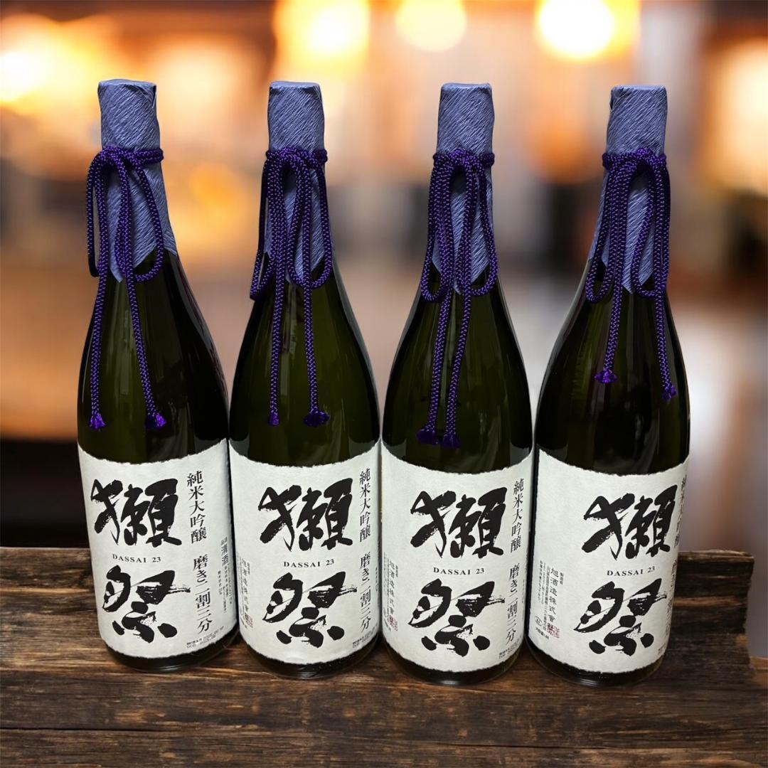 【4本セット】獺祭 磨き二割三分 純米大吟醸 1800mL 一升瓶