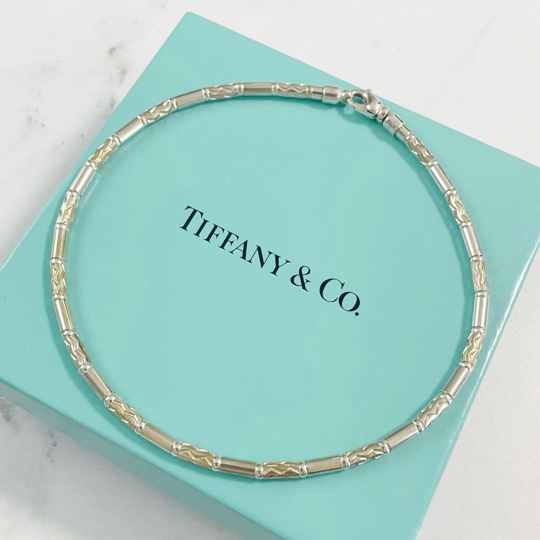 【希少】　オールシルバー　ティファニー　アズテック　ジグザグ　ネックレス