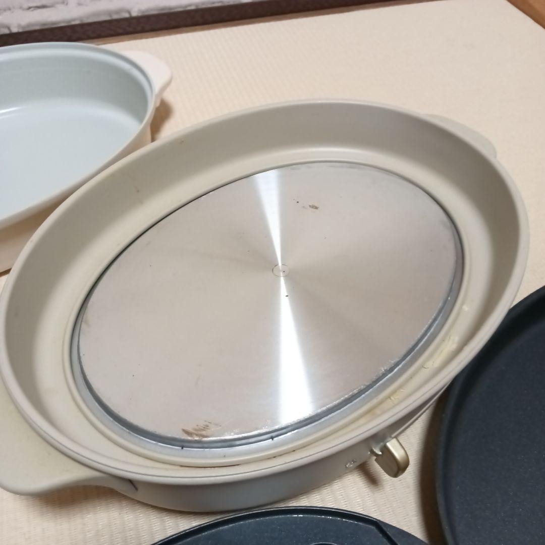 BRUNO 多機能グリル鍋 ベージュ ホットプレート たこ焼きプレート付き