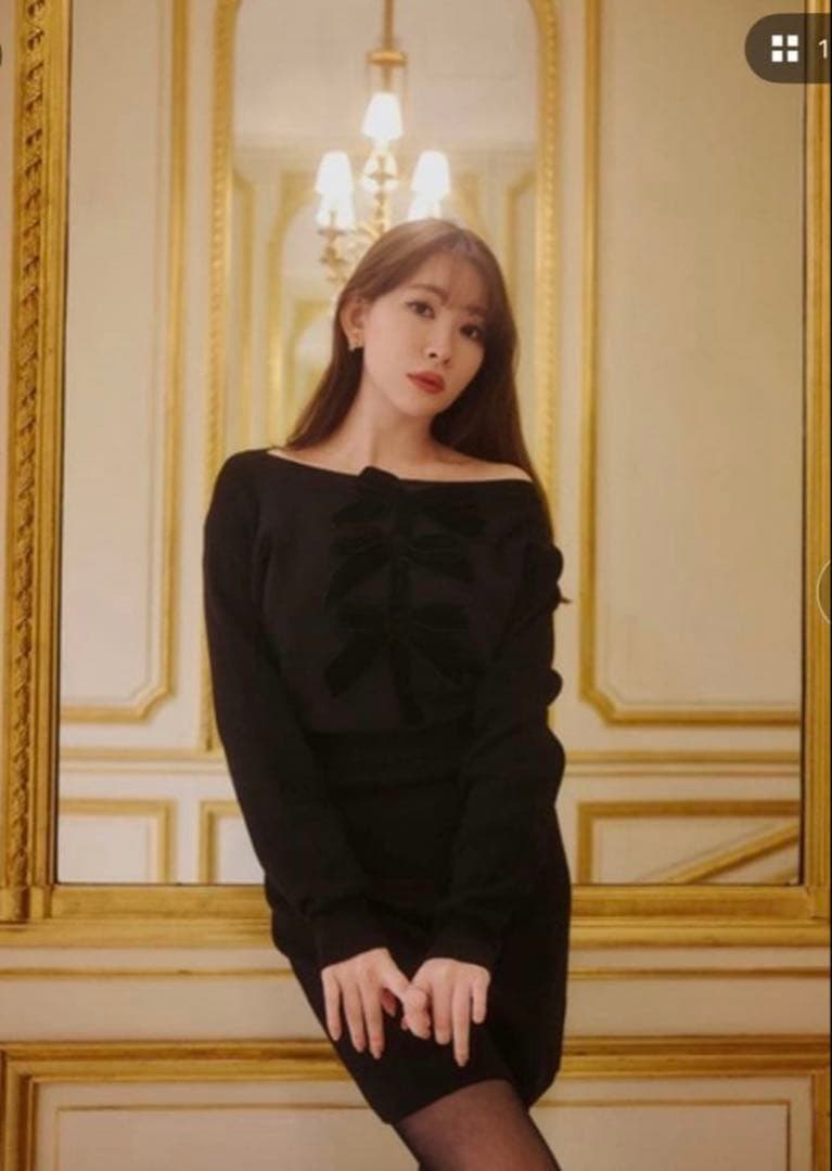 ワンピース herlipto Simone Knit Mini Dress M