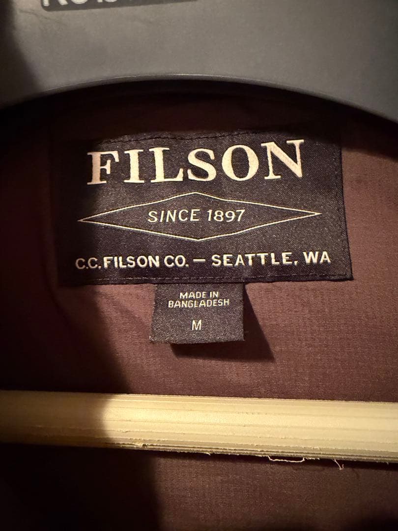 FILSON ダウンベスト Mサイズ オリーブグリーン