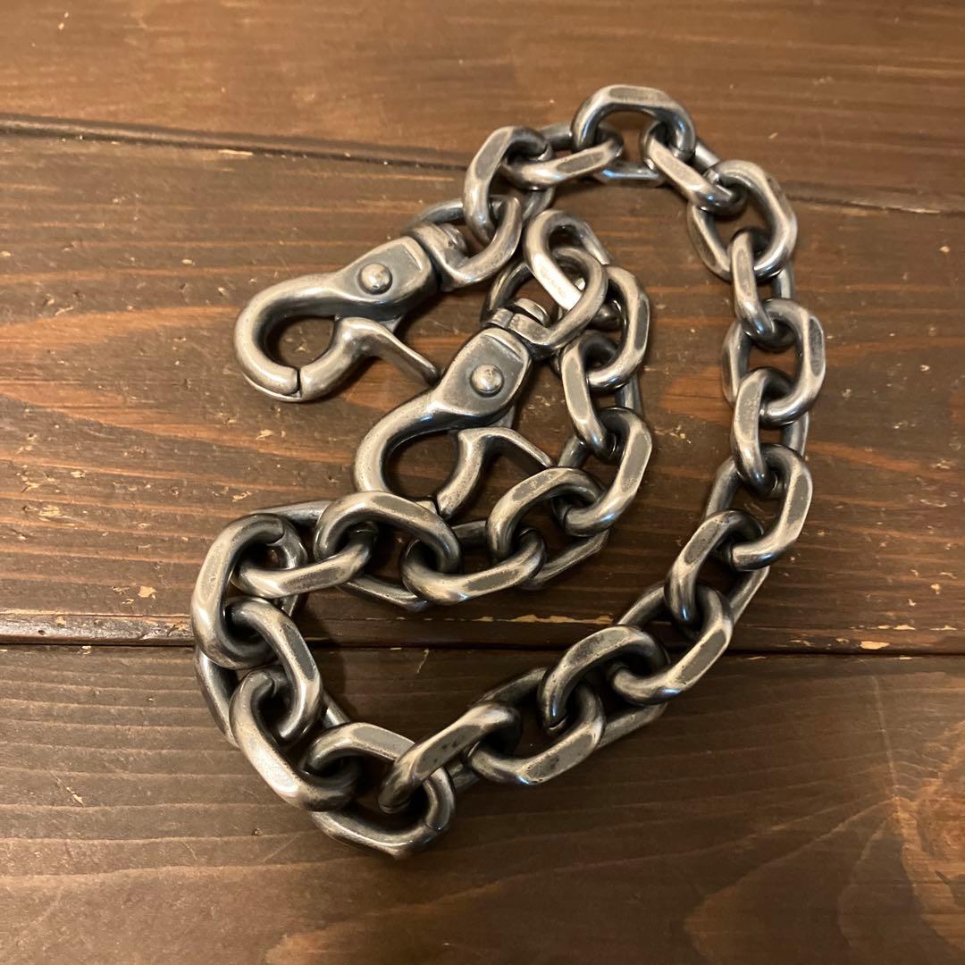 ブラス製　シルバーメッキ　ロングウォレットチェーン！新品未使用！harley