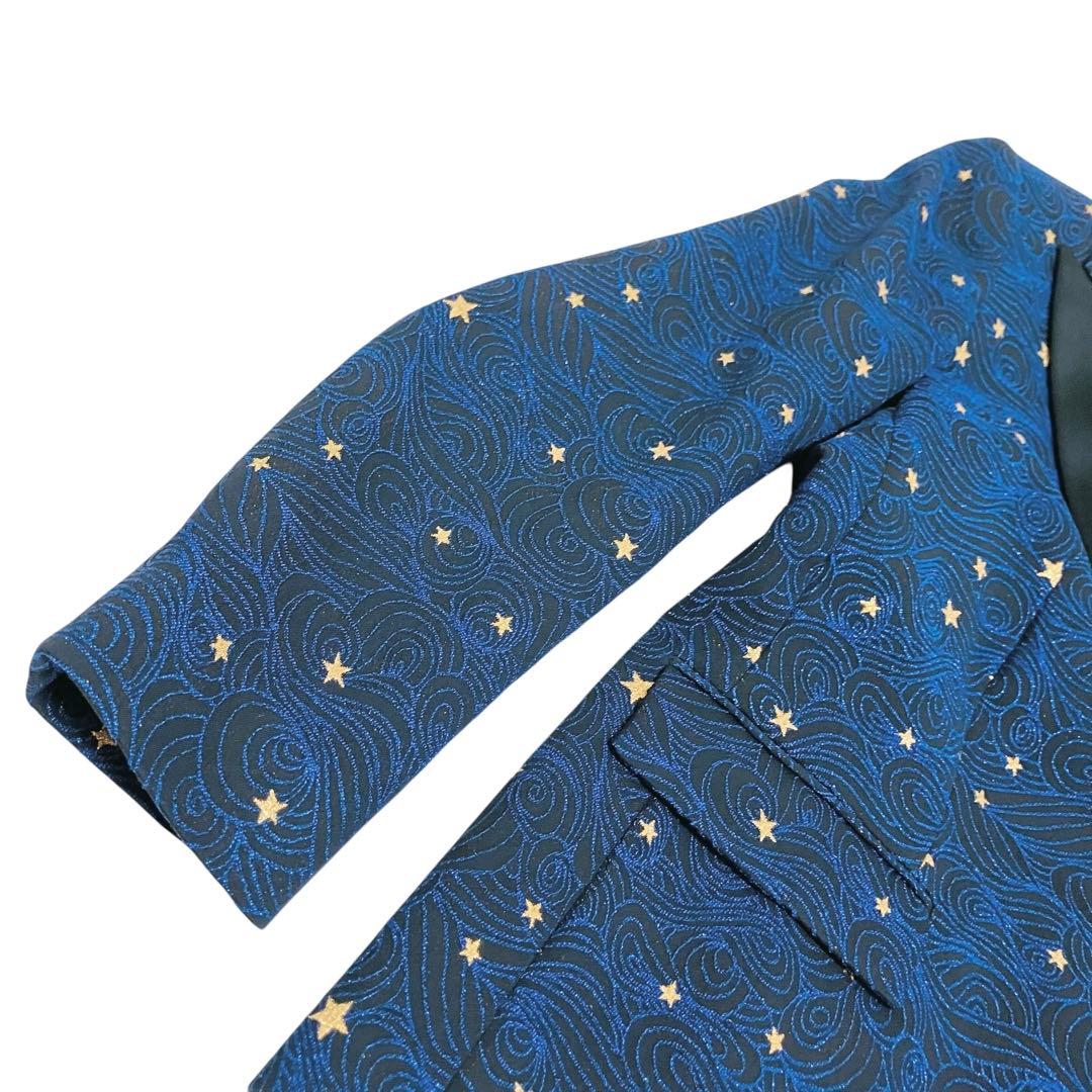 美品✨大きいサイズ ESACDA テーラードジャケット ブレザー 星 スター