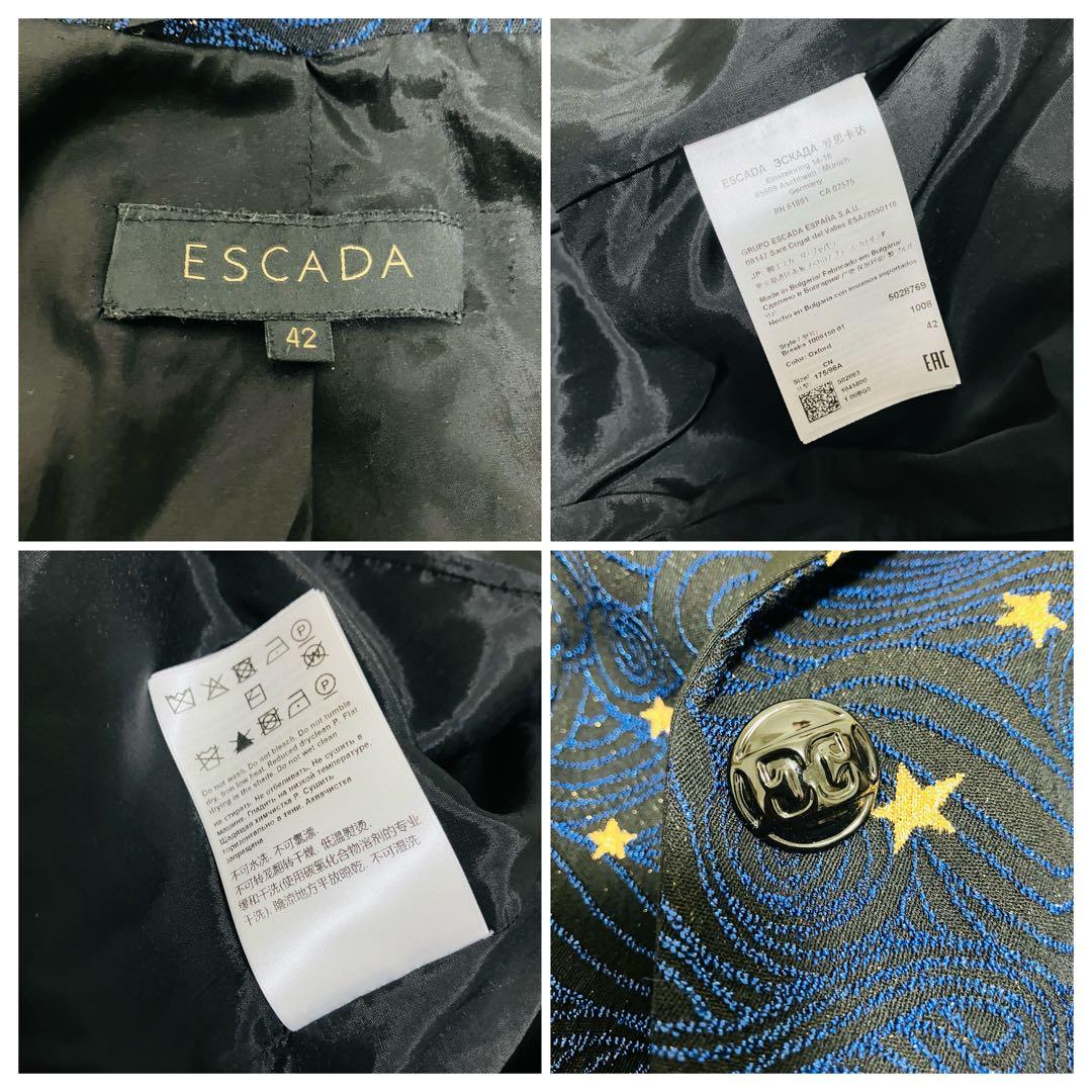 美品✨大きいサイズ ESACDA テーラードジャケット ブレザー 星 スター