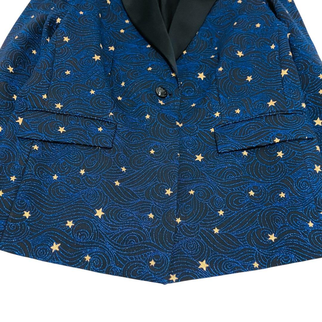 美品✨大きいサイズ ESACDA テーラードジャケット ブレザー 星 スター