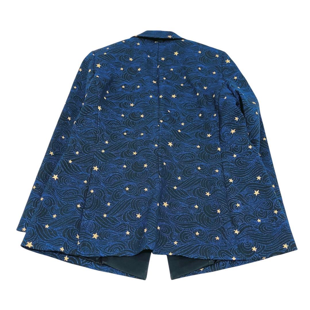 美品✨大きいサイズ ESACDA テーラードジャケット ブレザー 星 スター