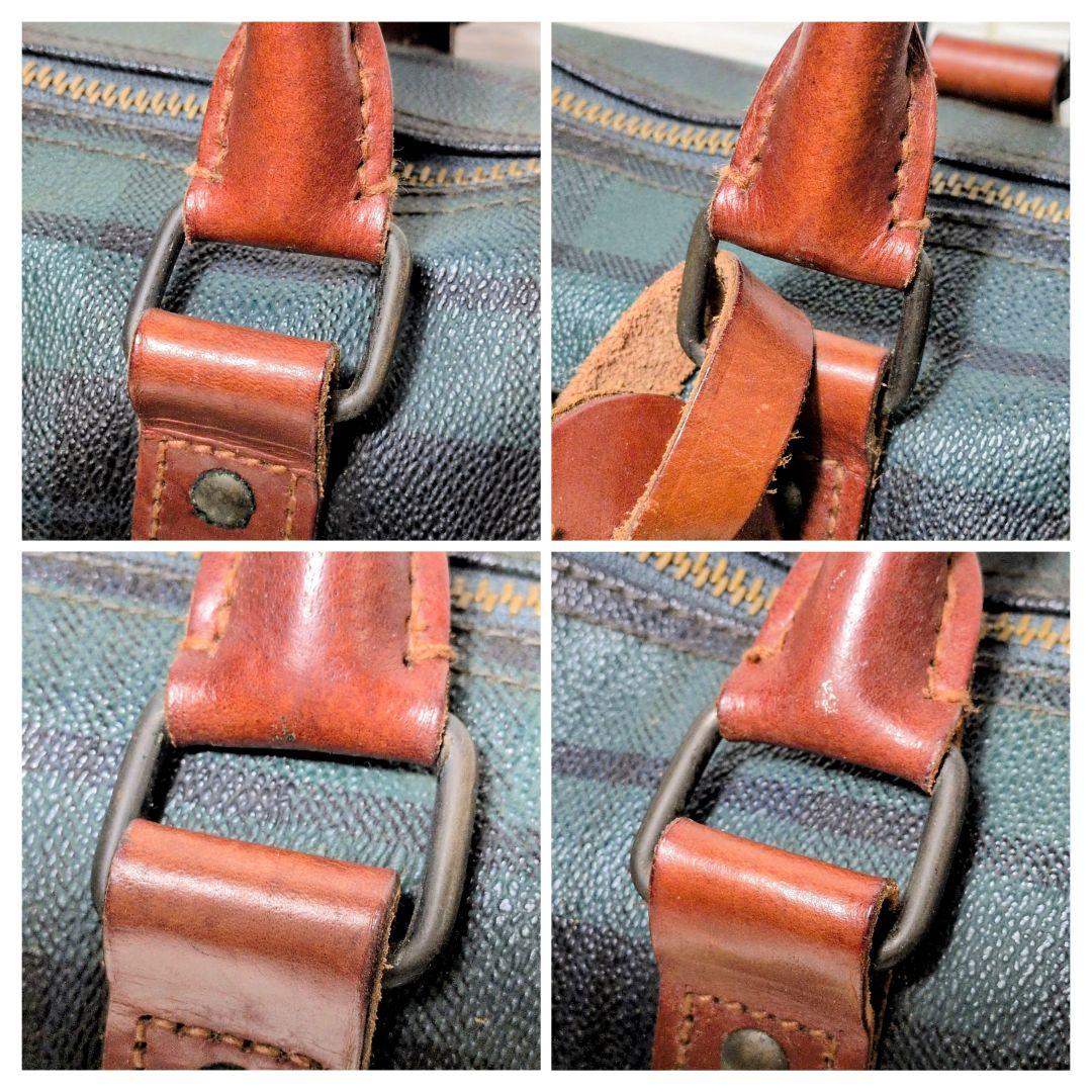 ポロ ラルフローレン ボストンバッグ PVC タータンチェック POLO