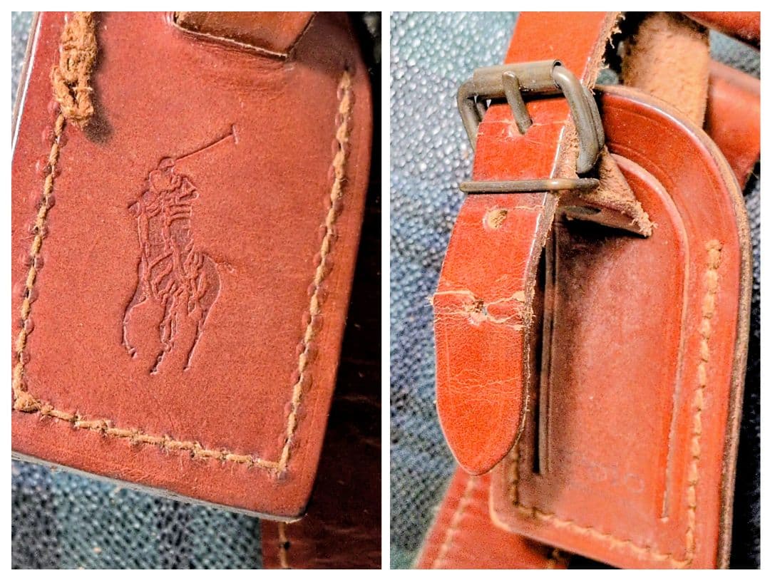 ポロ ラルフローレン ボストンバッグ PVC タータンチェック POLO