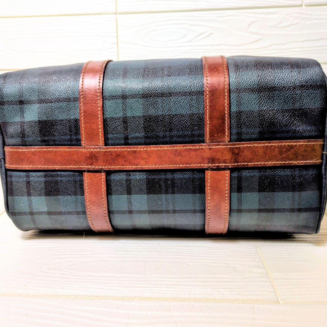 ポロ ラルフローレン ボストンバッグ PVC タータンチェック POLO