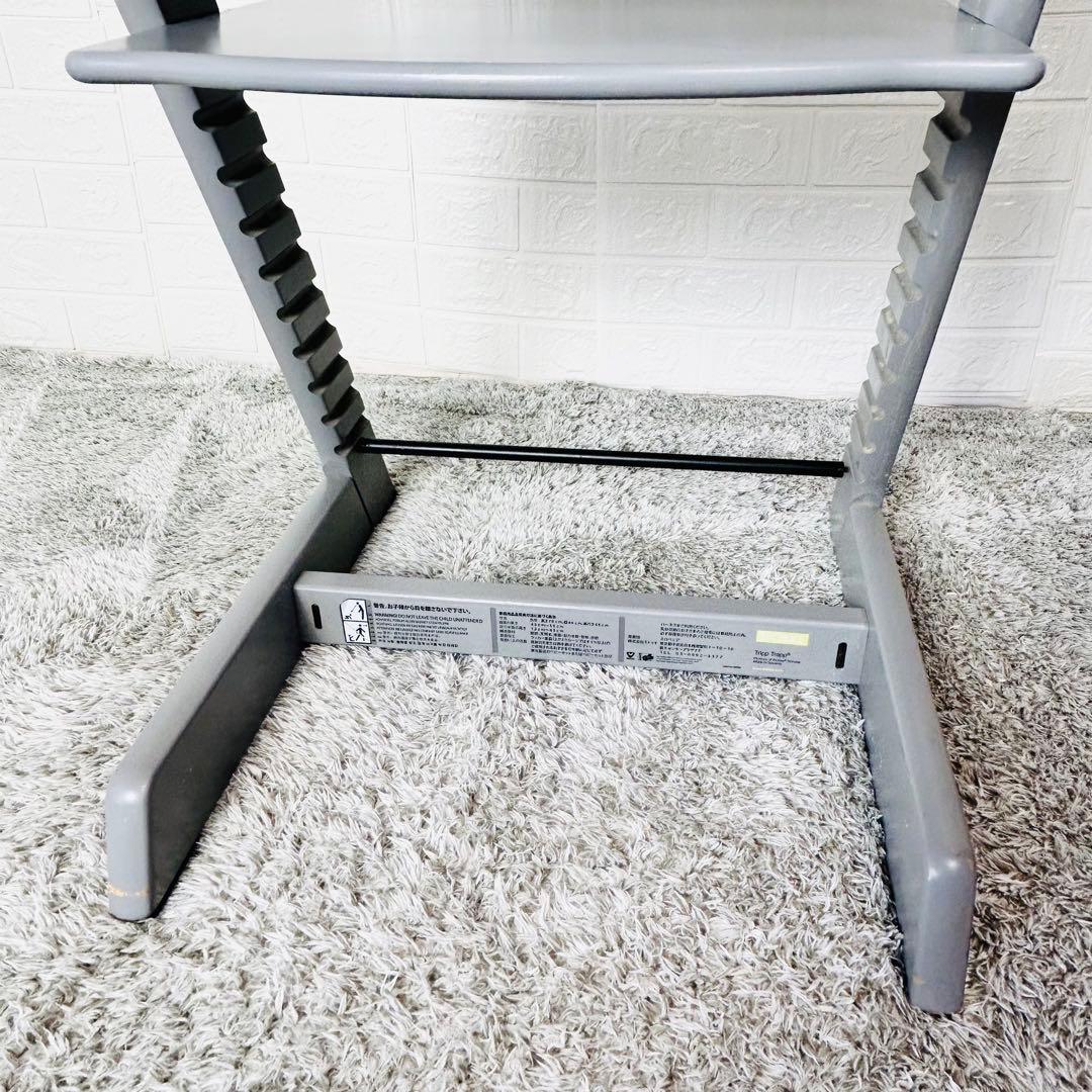 ストッケ　トリップトラップ　ストームグレー　ベビーセット付　S/N4