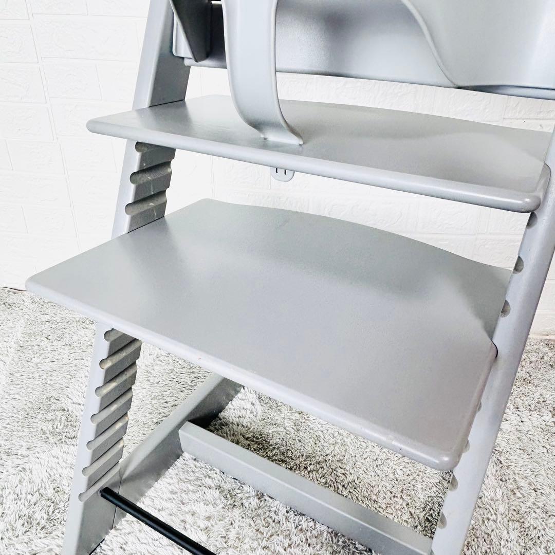 ストッケ　トリップトラップ　ストームグレー　ベビーセット付　S/N4