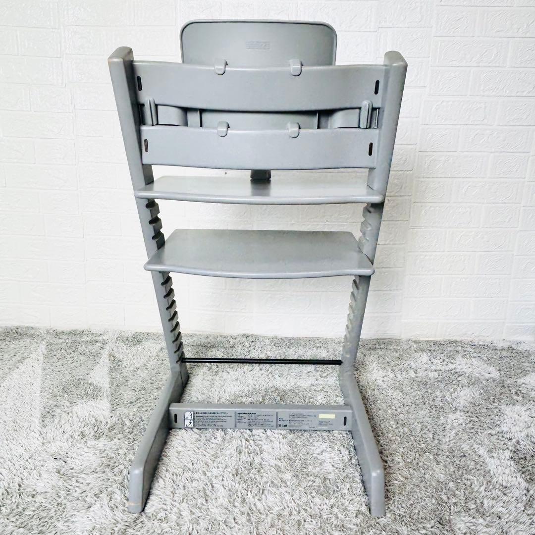 ストッケ　トリップトラップ　ストームグレー　ベビーセット付　S/N4