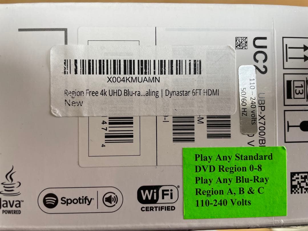 SONY ブルーレイプレーヤー UBP-X700