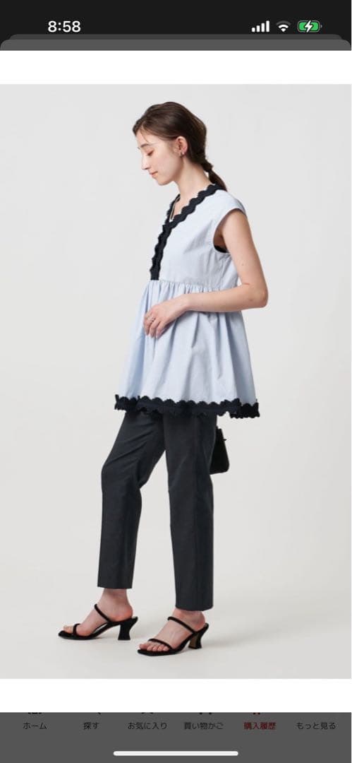 maa新品タグタックプリーツフリルウォッシャブルUNITEDARROWS