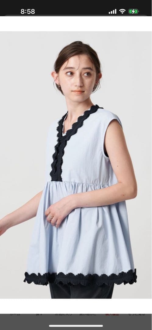 maa新品タグタックプリーツフリルウォッシャブルUNITEDARROWS