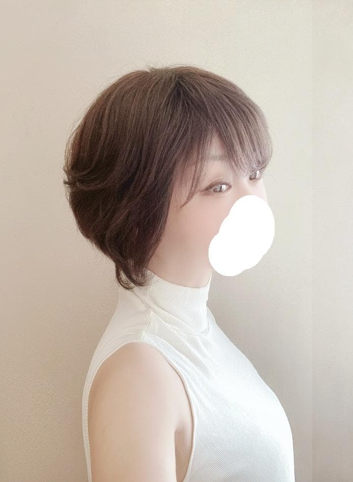 JO ジュリア・オージェ　人毛MIX　フェアリーショート　ナチュラルブラウン