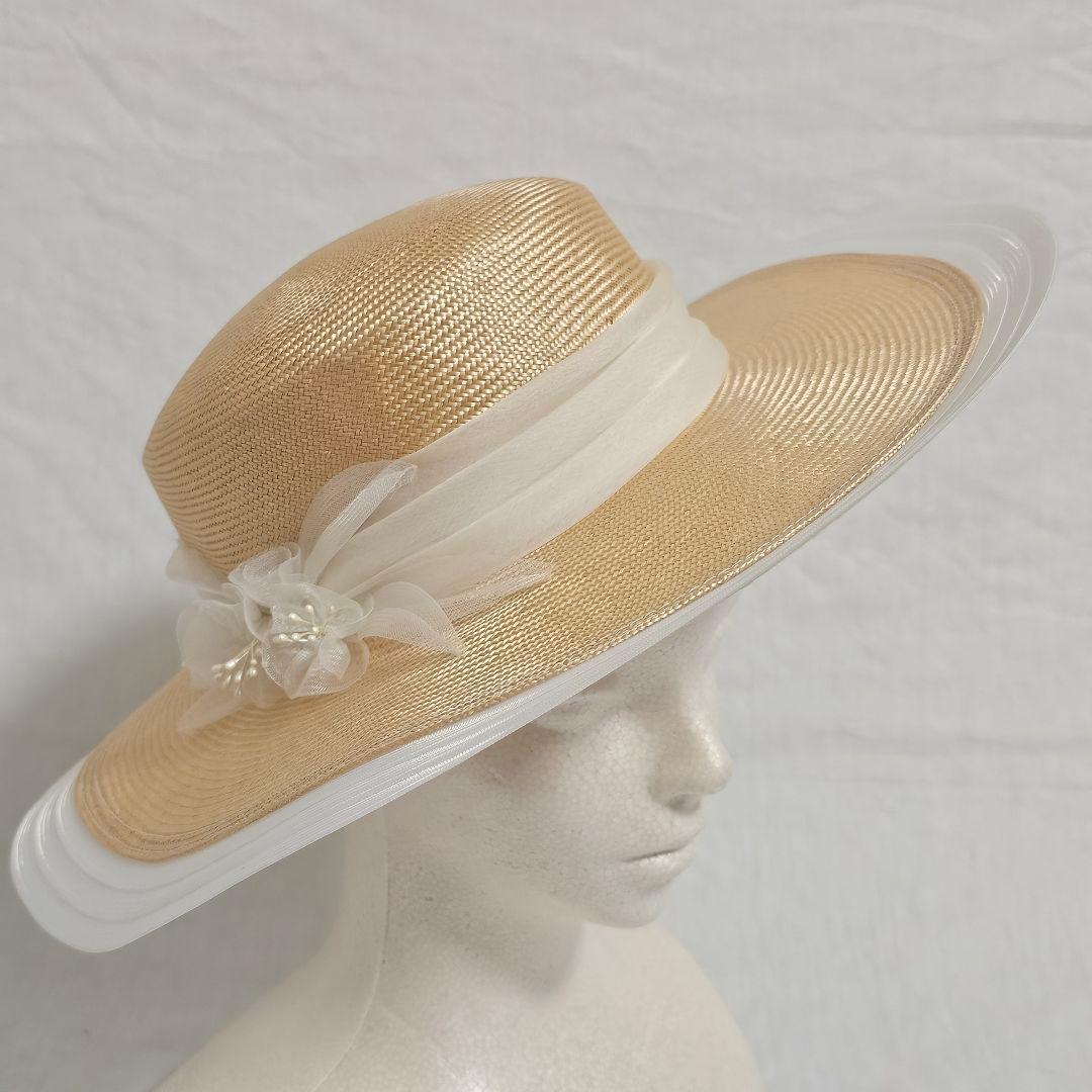 maxim マキシン リボン付き ハット 実測約56 帽子