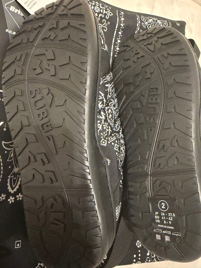 F.C.R.B. バンダナ柄 スリッポンサンダル