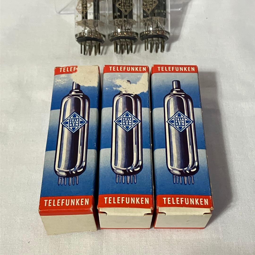 希少 Telefunken ECC83 スムースプレート ダイヤ 同一3本セット