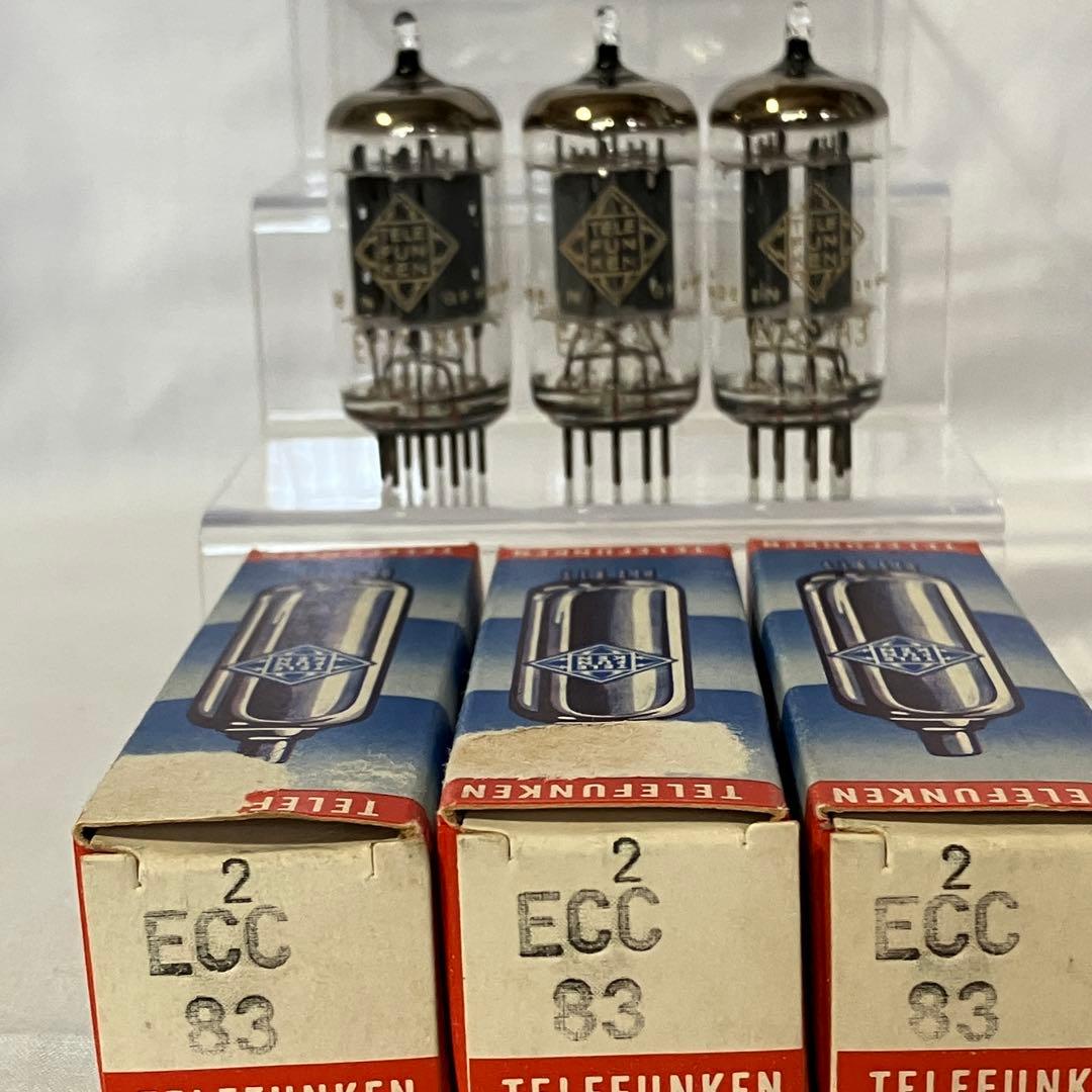 希少 Telefunken ECC83 スムースプレート ダイヤ 同一3本セット