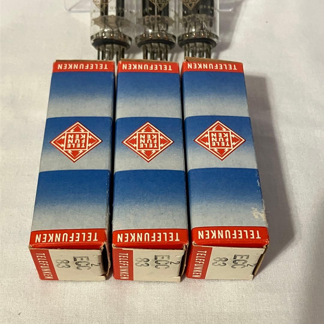 希少 Telefunken ECC83 スムースプレート ダイヤ 同一3本セット