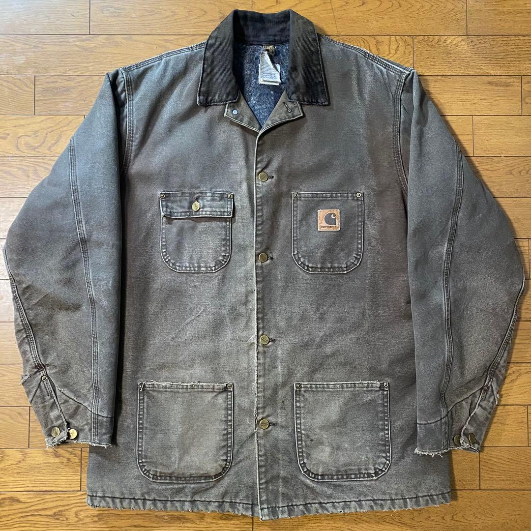 Carhartt ミシガンチョアコート USA製 ブラウン フェード