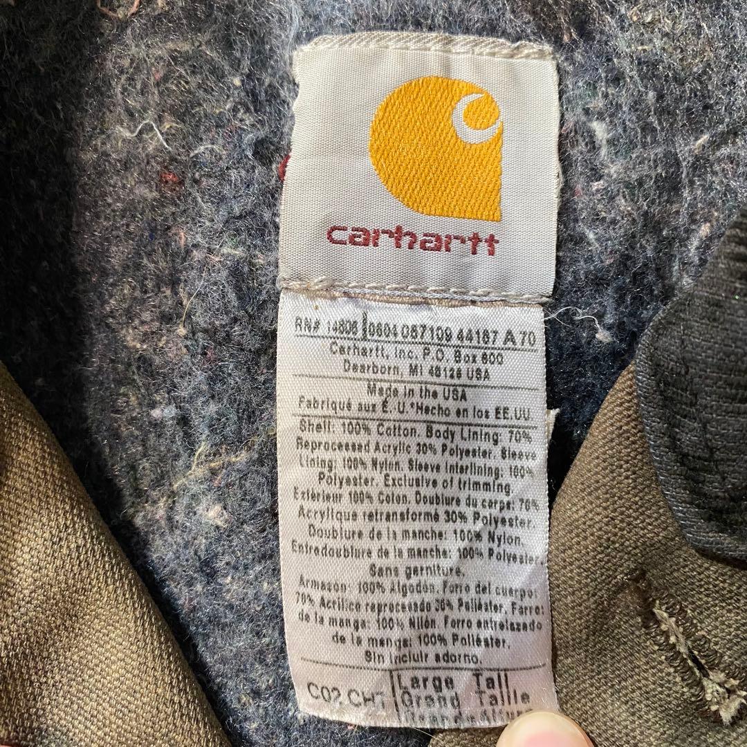 Carhartt ミシガンチョアコート USA製 ブラウン フェード