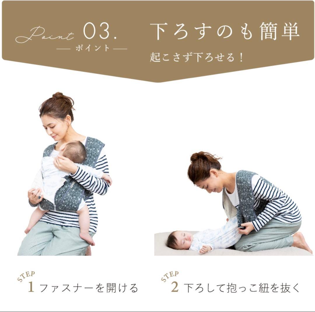 2,3度使用のみ♡エアリコ抱っこ紐 プレミアム　レンガ サイズ1よだれパッド付き