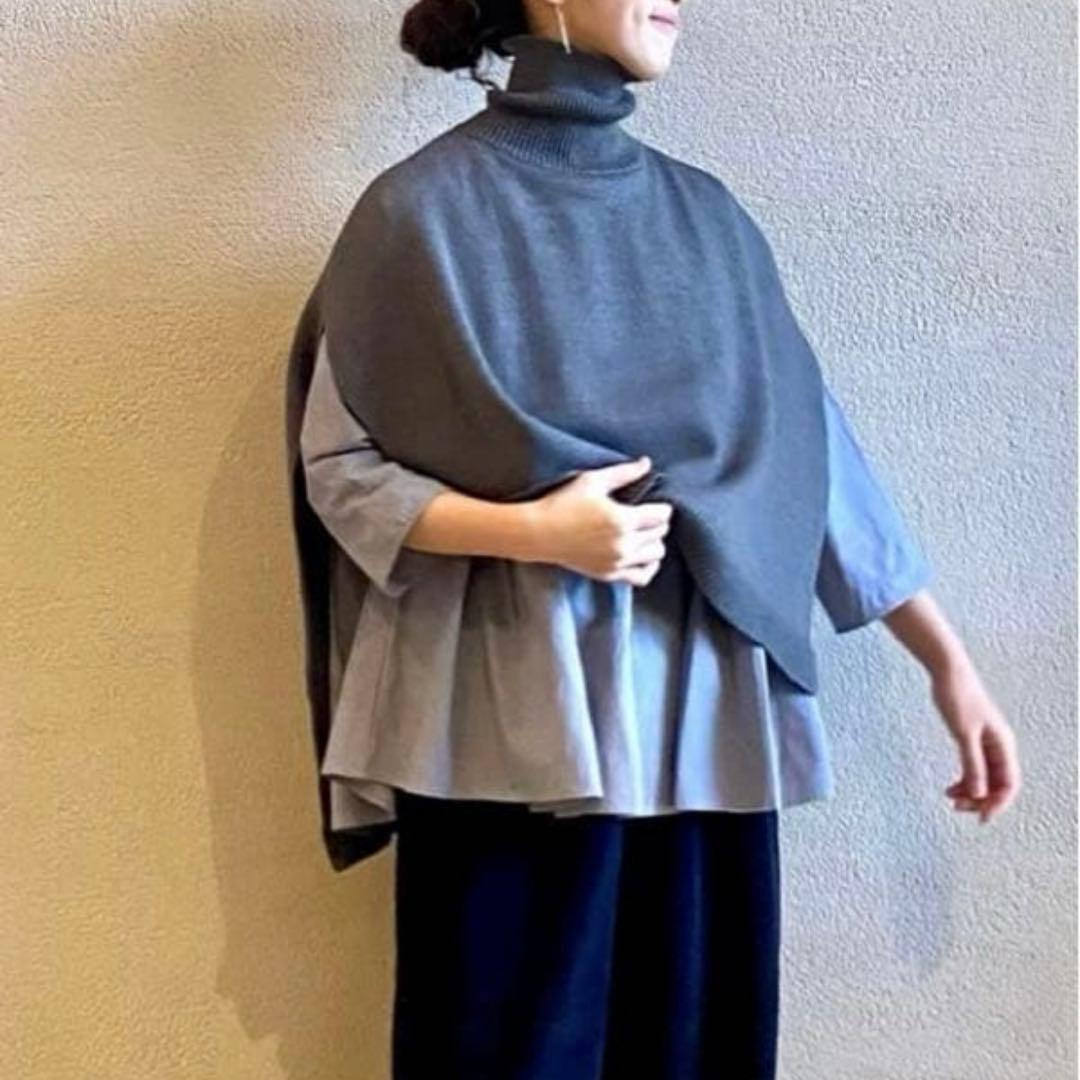 ジャーナルスタンダードラックス ライトジャージー タートルポンチョ