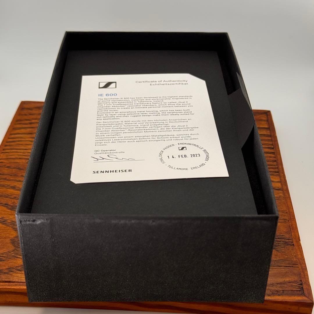 【ゼンハイザー IE 600】高音質イヤフォン（美品・中古）