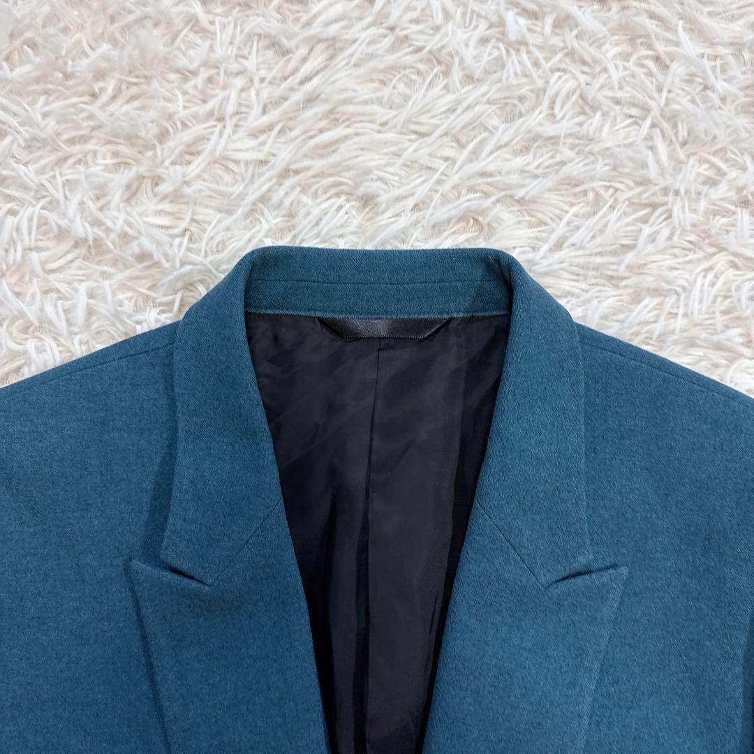 【極美品】ポールスミス テーラードジャケット 幾何学模様 グリーン M