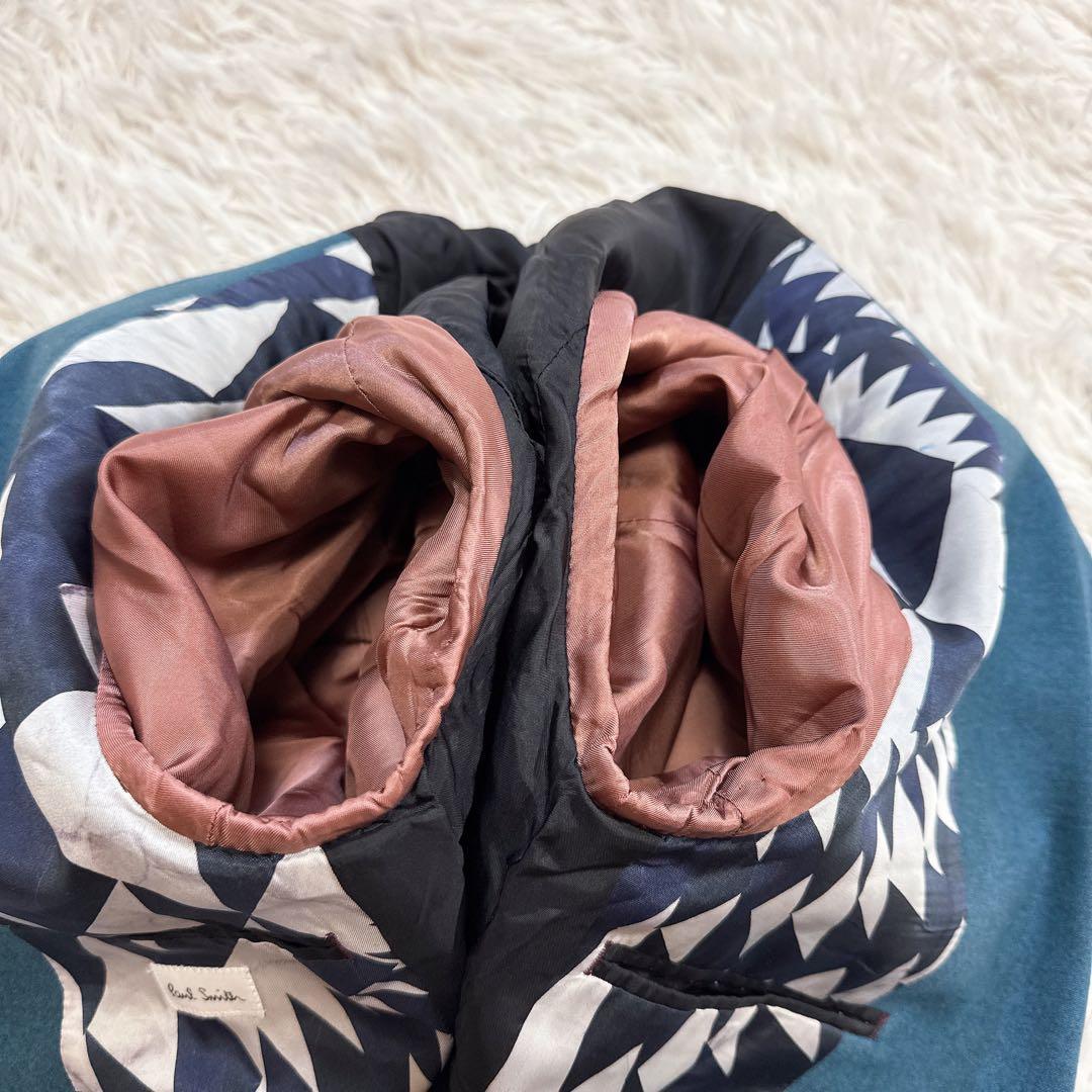 【極美品】ポールスミス テーラードジャケット 幾何学模様 グリーン M