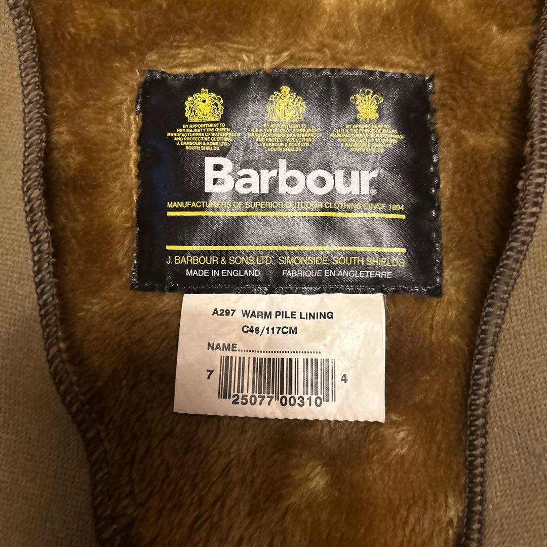 バウアーライナー　Barbour A297 ブラウンベストC46/117㎝