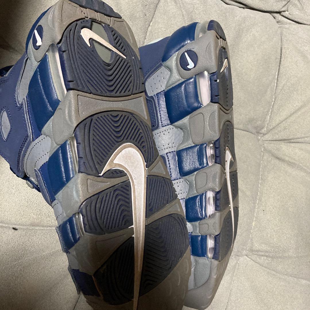 NIKEエアモア アップテンポ96 クールグレー ミッドナイトネイビー GS