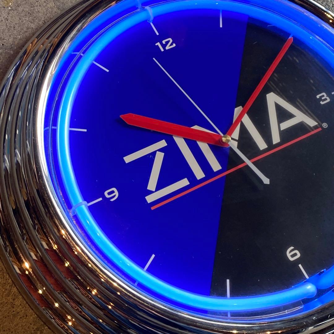 ZIMA ジーマ ネオンクロック クロック 時計 掛時計 アメリカ雑貨　掛け時計