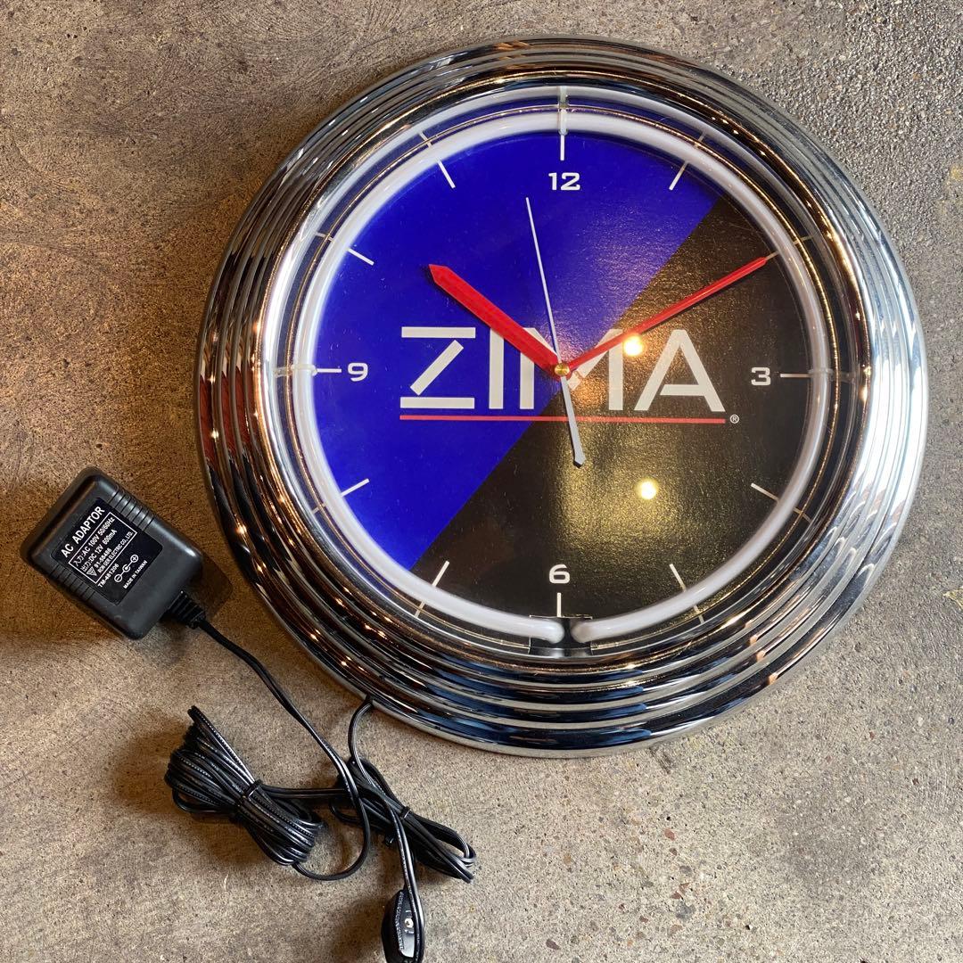 ZIMA ジーマ ネオンクロック クロック 時計 掛時計 アメリカ雑貨　掛け時計