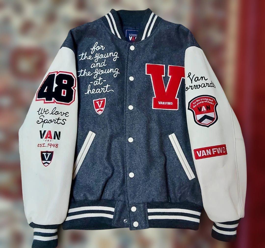 VAN FWD スタジャン 48 ネイビー/ホワイト