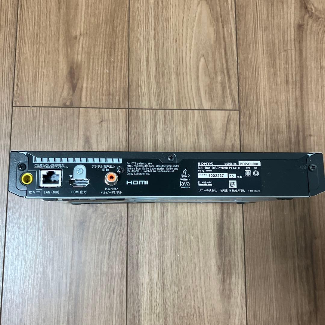 SONY ブルーレイディスク／DVDプレイヤー BDP−S6500