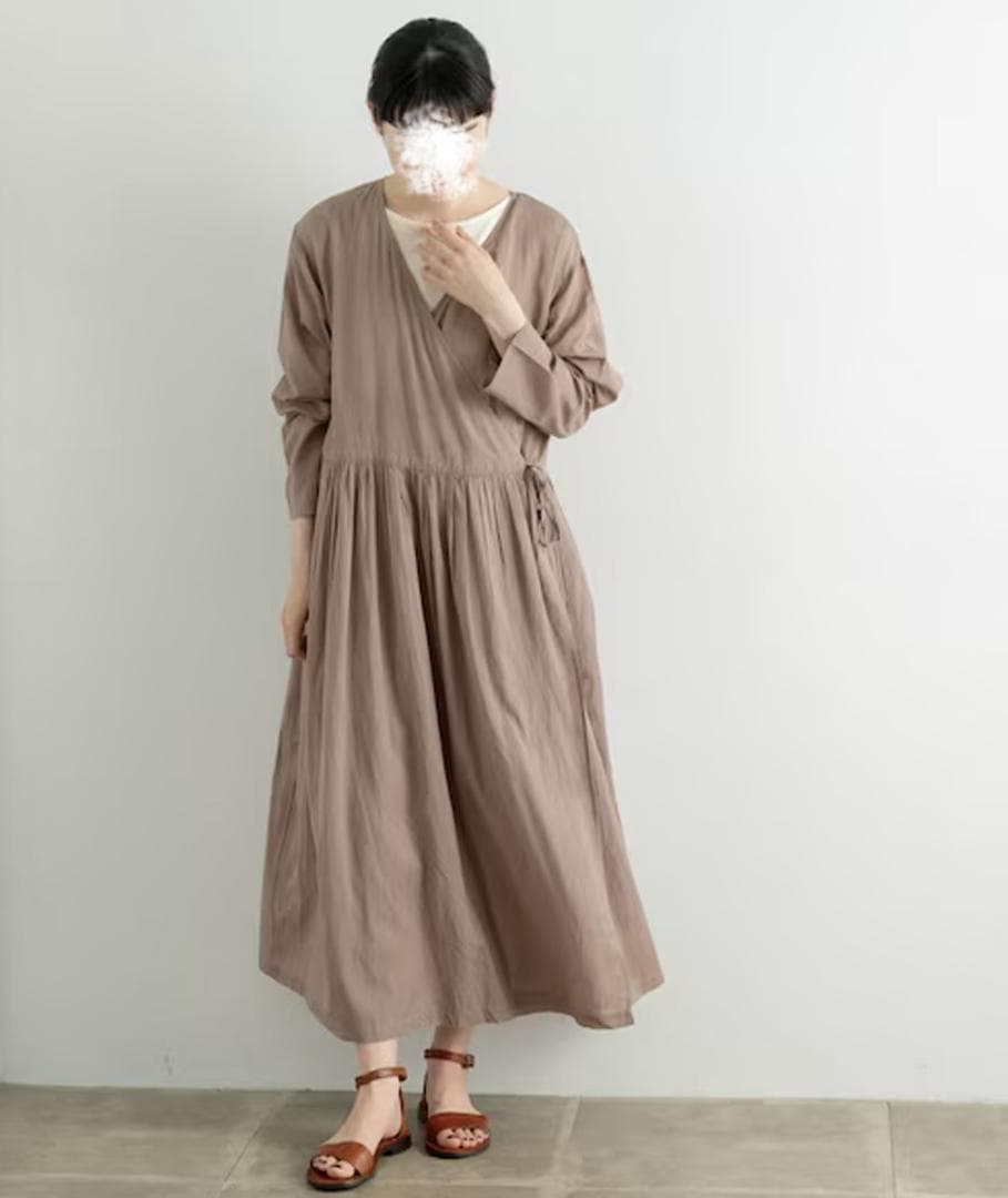 かぐれ ラップギャザーワンピース カシュクール